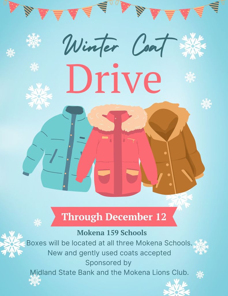 winter coat drive flyer