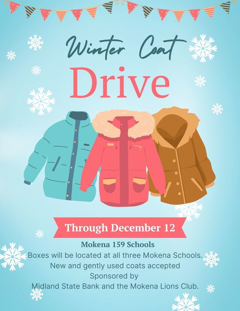 winter coat drive flyer