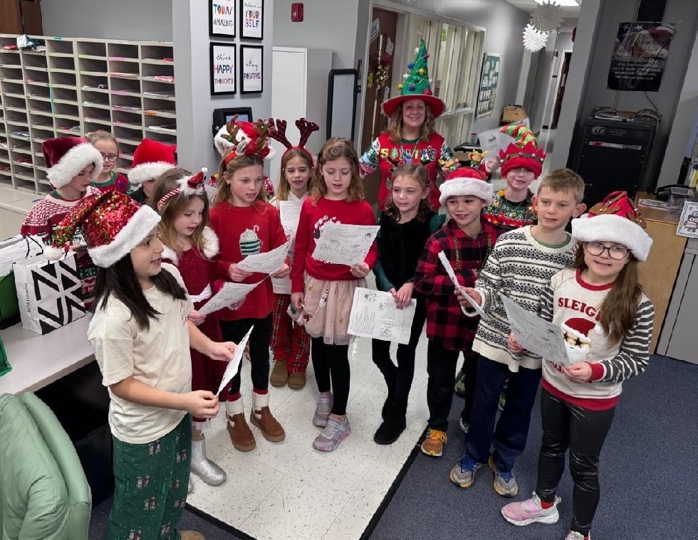 student council members singing