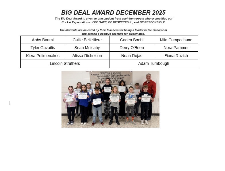 December Big Deal Award