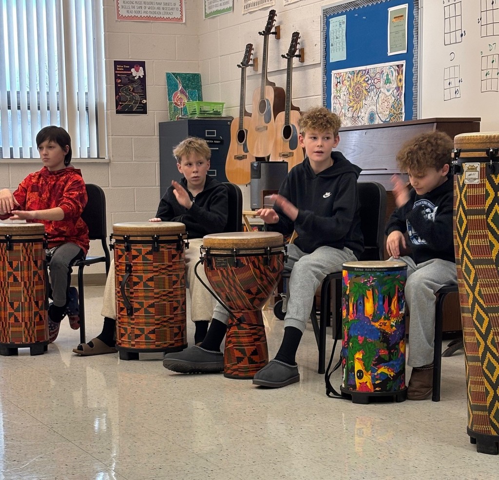 students playing drums