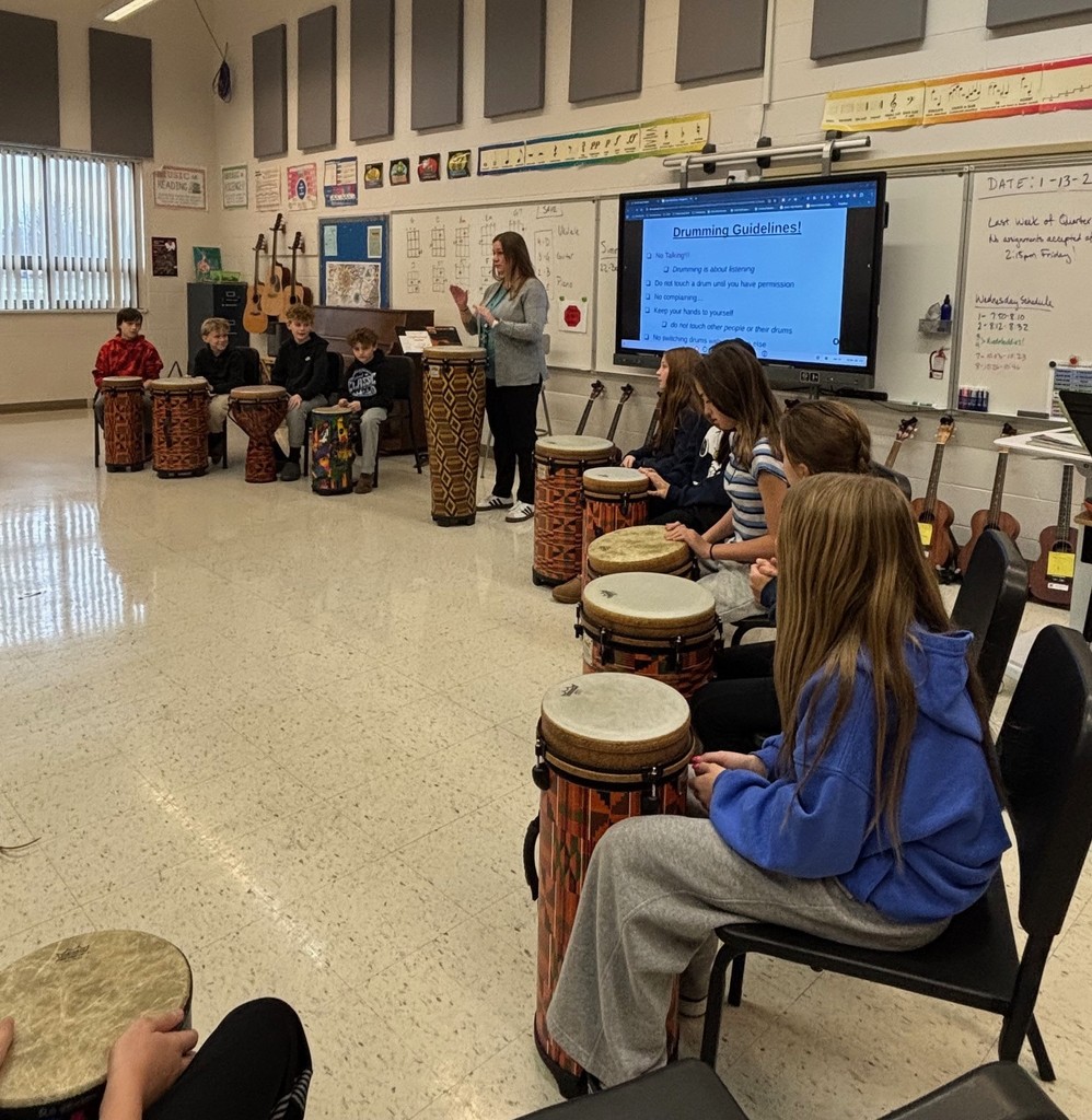 students playing drums