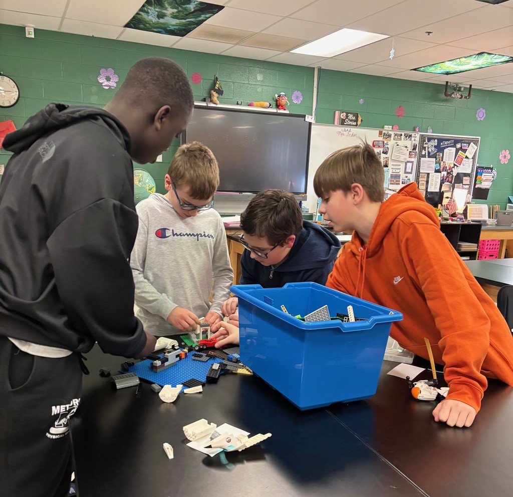 students at lego club