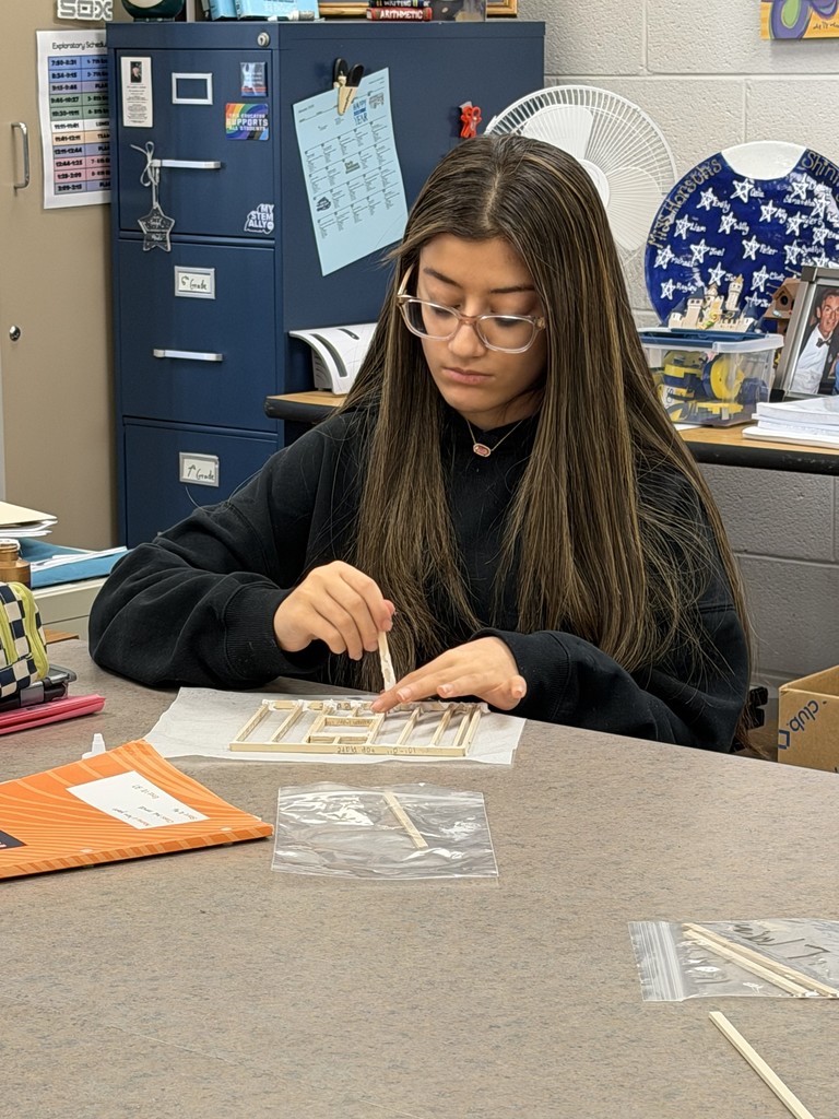 students building models with wood and glue