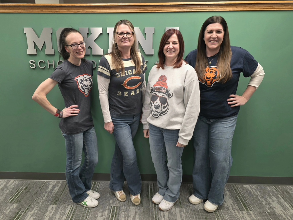 students and staff on bears day