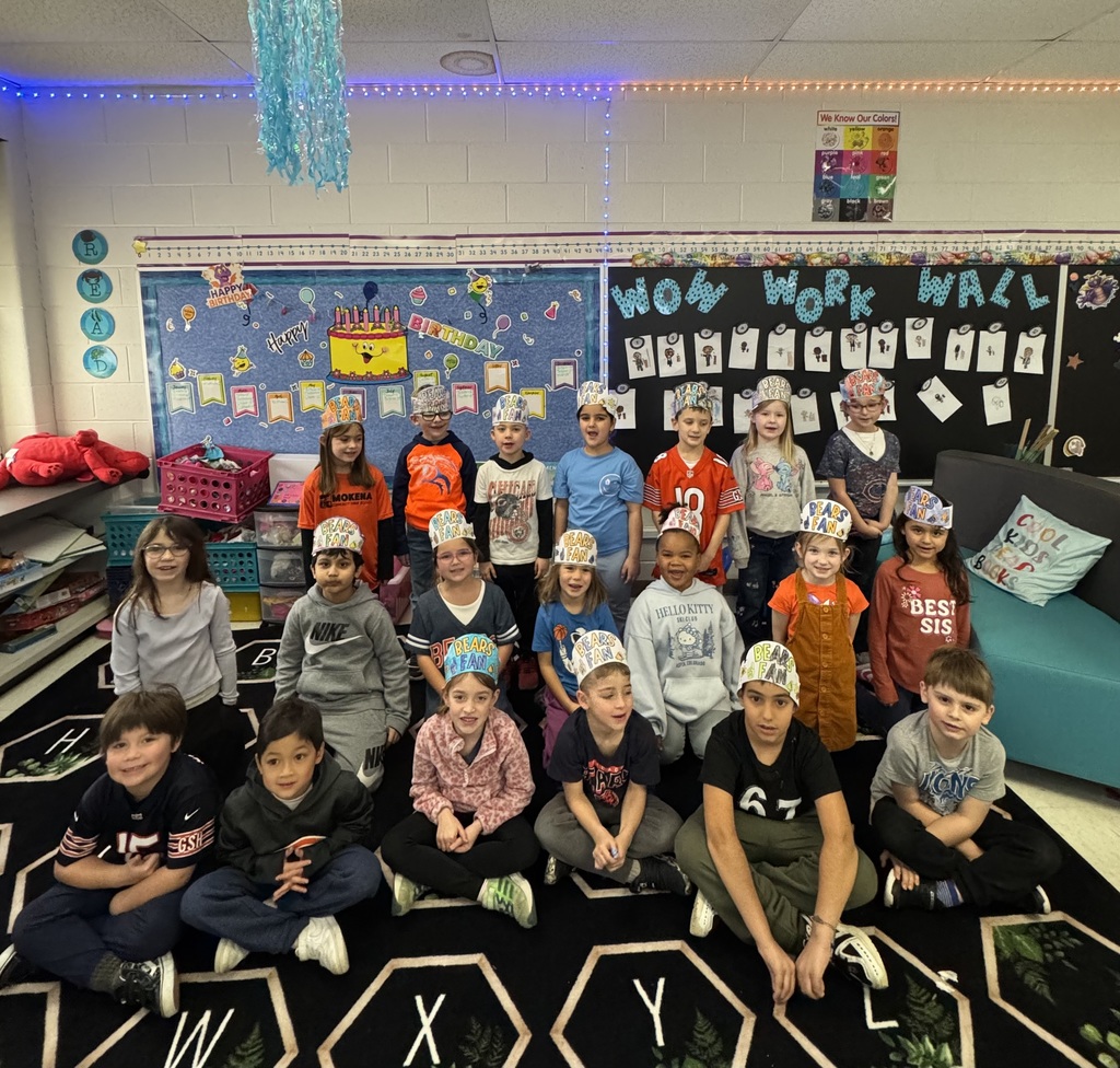 students and staff on bears day