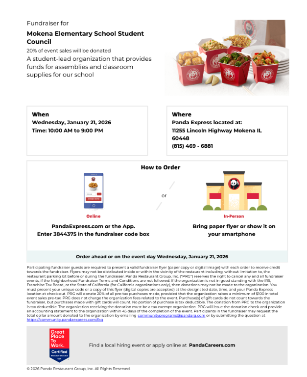 dine and donate flyer