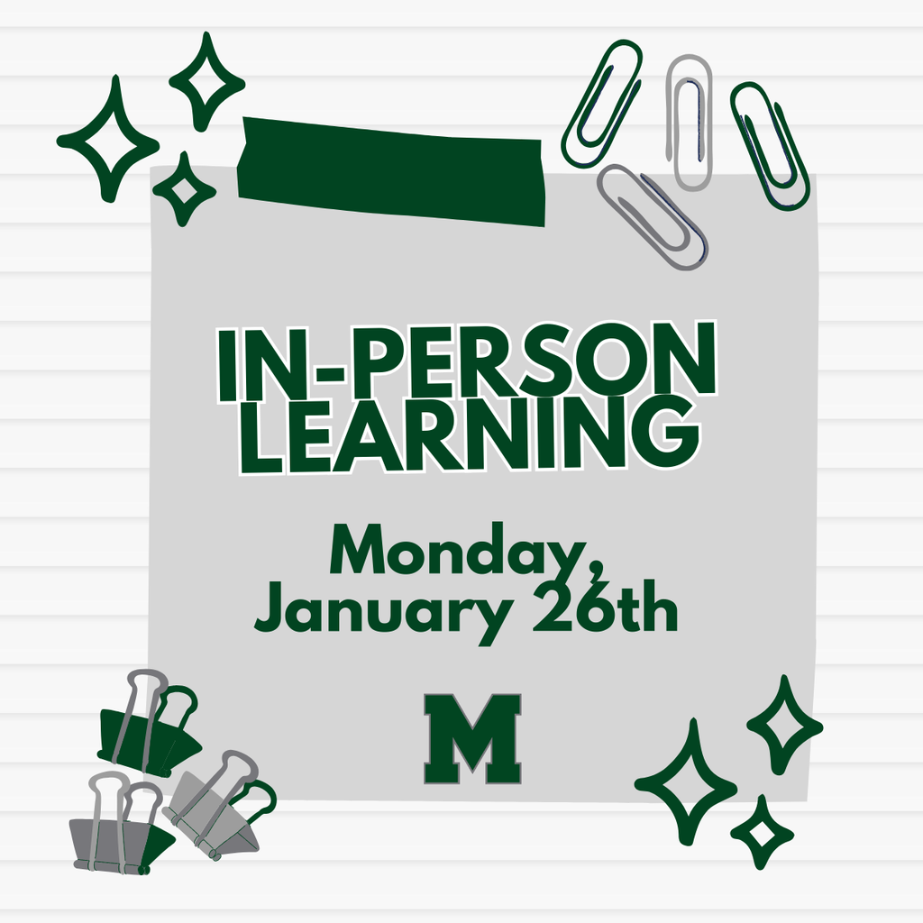 in-person learning on Monday, January 26th