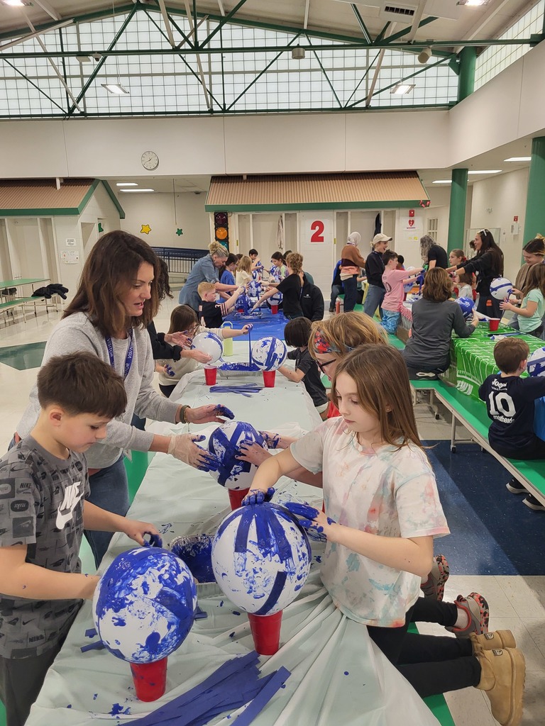 students making globes