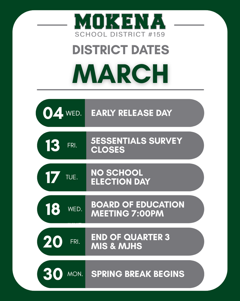 March dates to remember