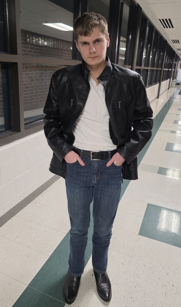 students at the retro vibes party