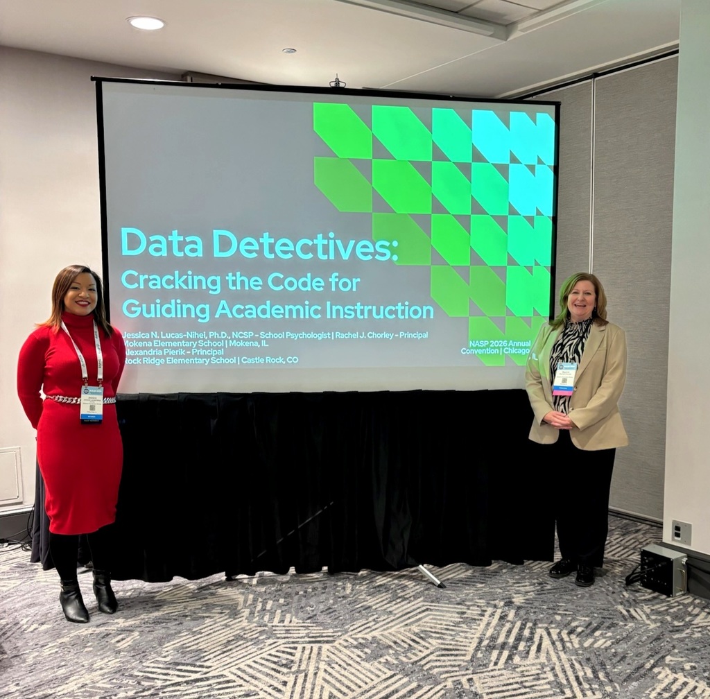 Mrs. Chorley and Dr. Lucas-Nihei at their presentation