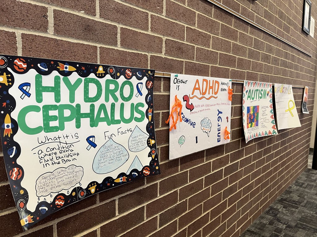 respect week posters hanging in the hallways