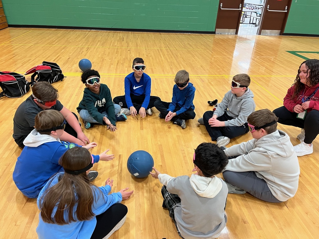 students playing an adapted pe game