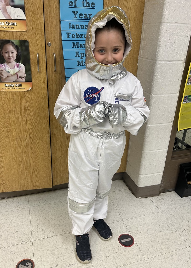 student dressed like a leader