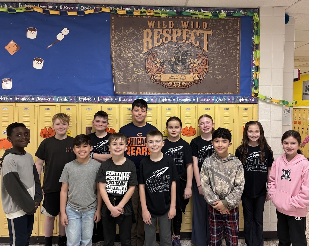 students with banner