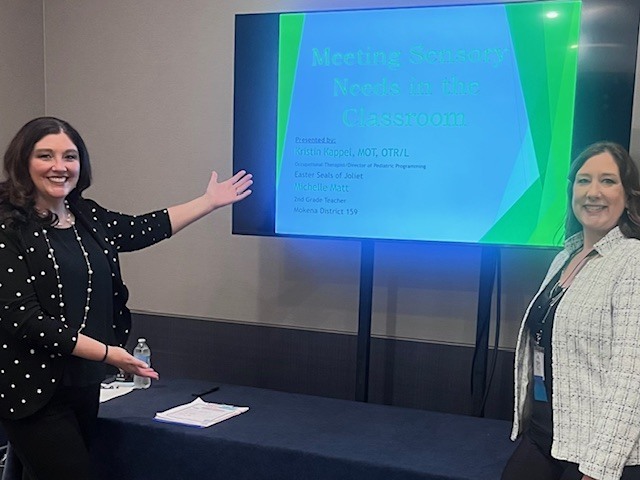 mrs. matt presenting at the conference