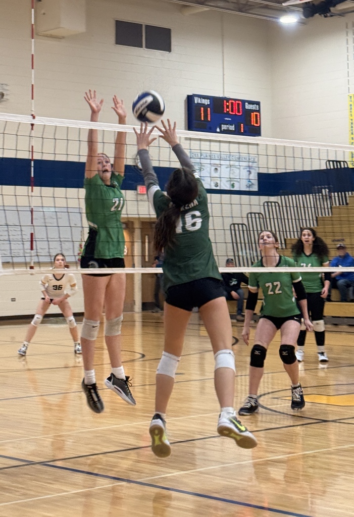 volleyball team playing a game