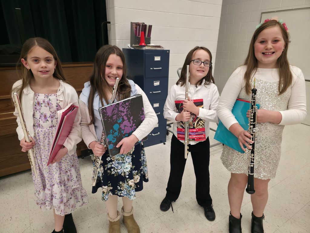 bands and orchestra concert with musicians playing instrument