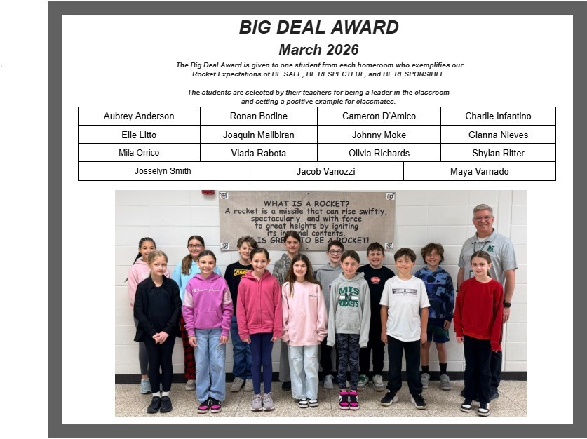 March Big Deal Award