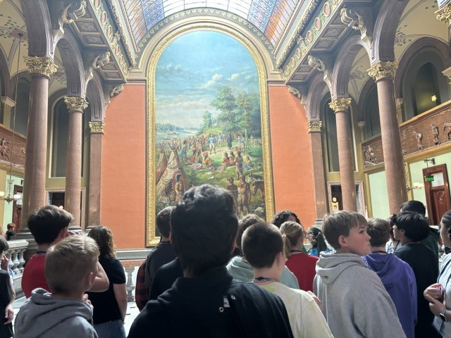 students on trip to springfield