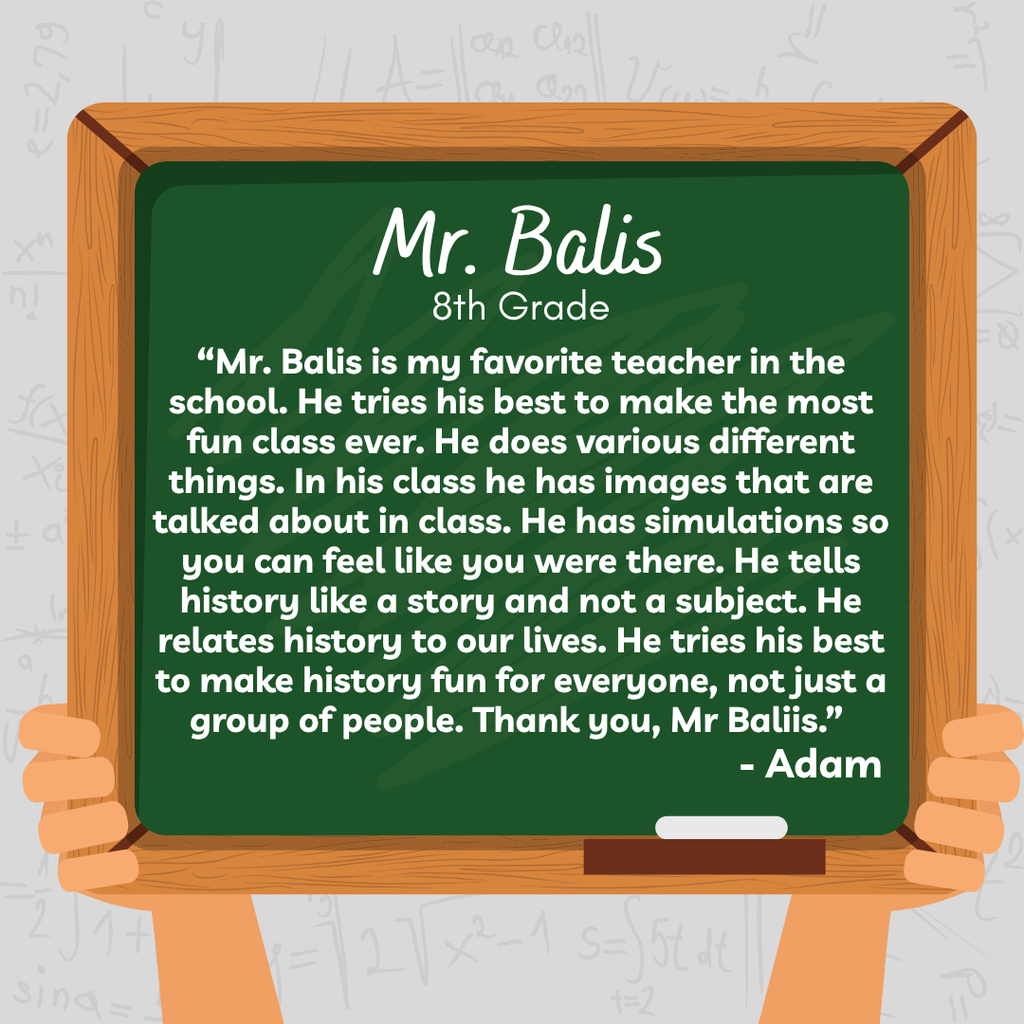 teachers shoutout