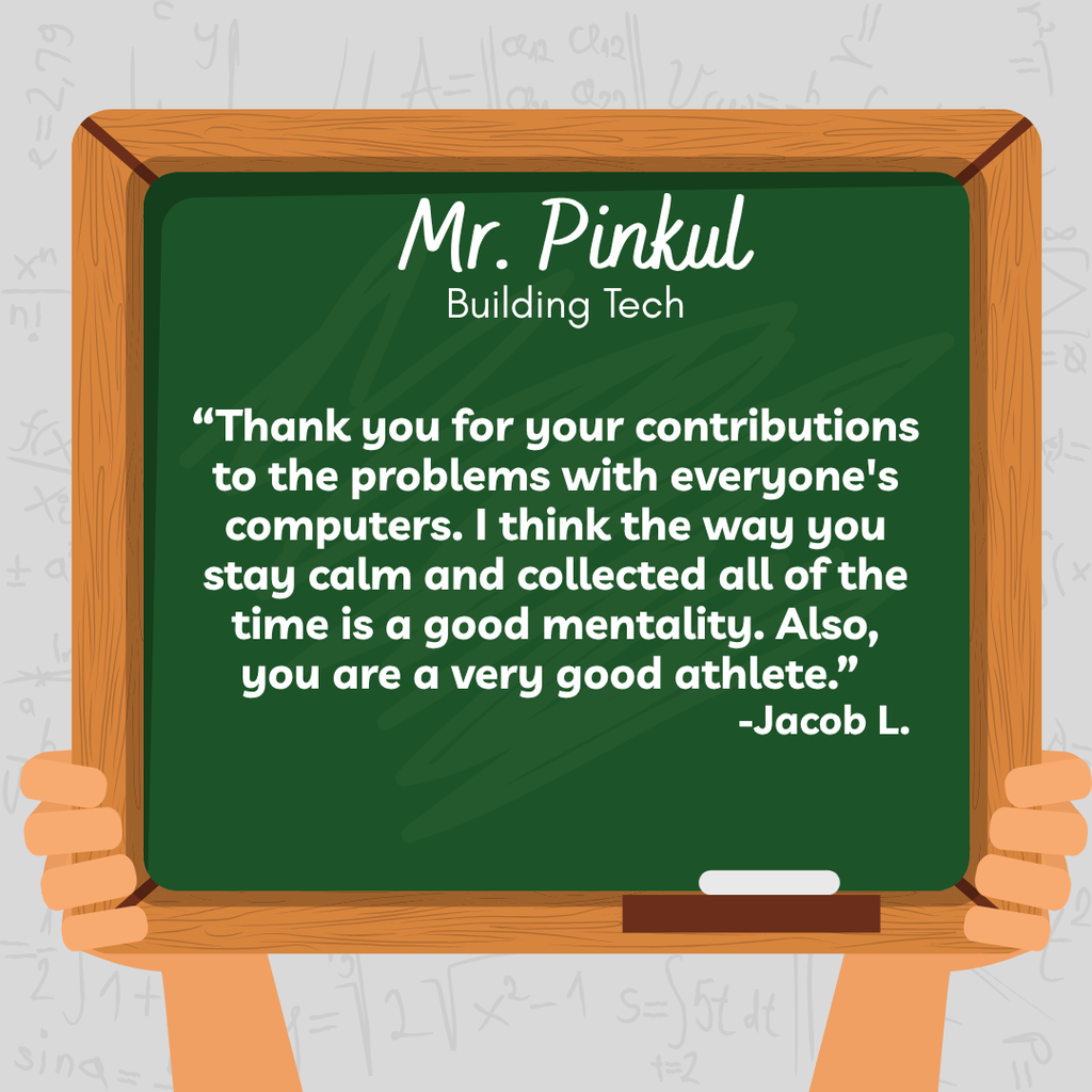 teacher shoutout