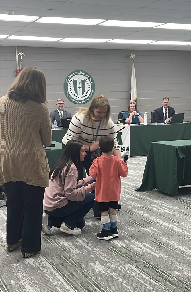 young athletes at board meeting