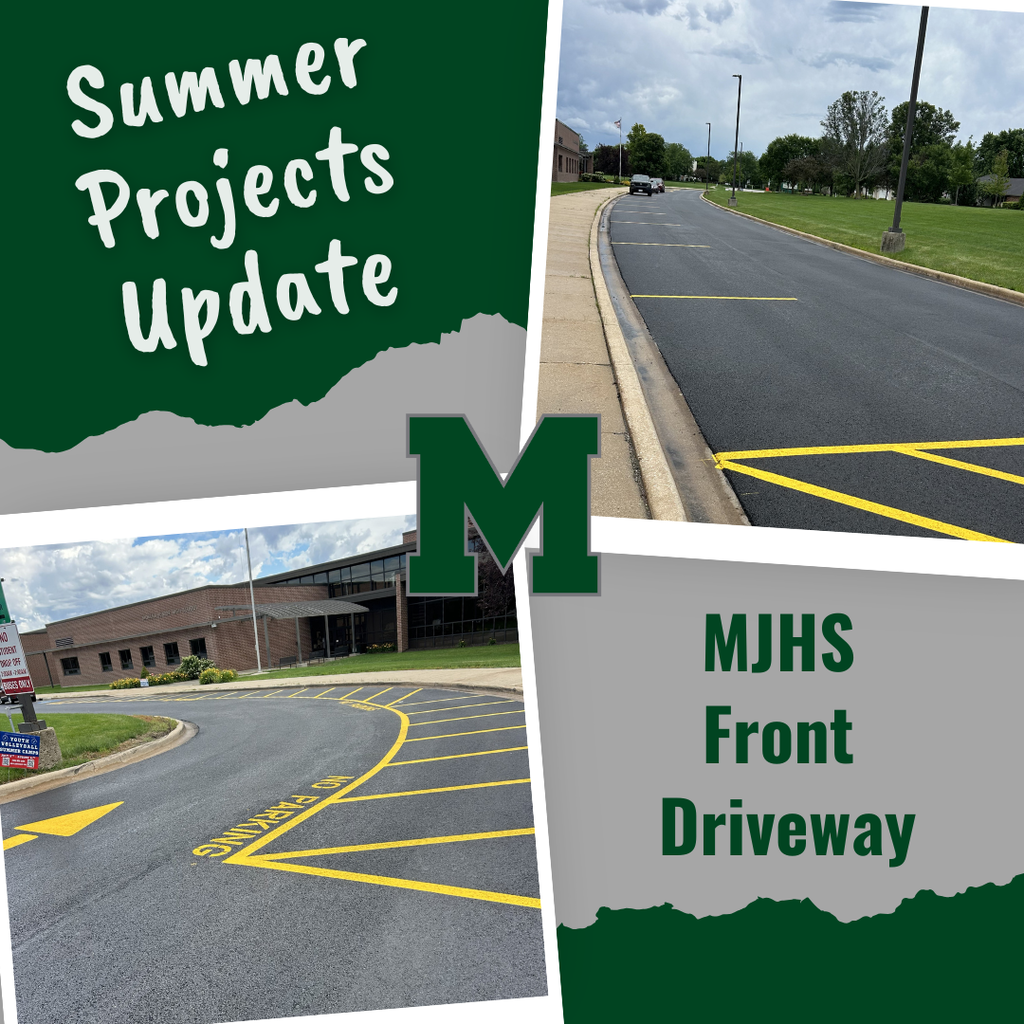 mjhs front driverway repaved pictures