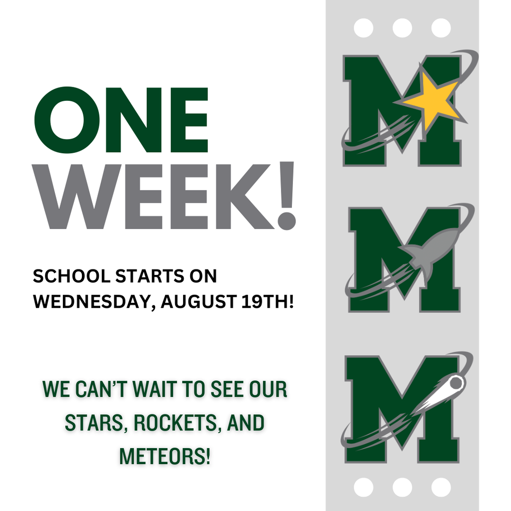 school starts in one week!