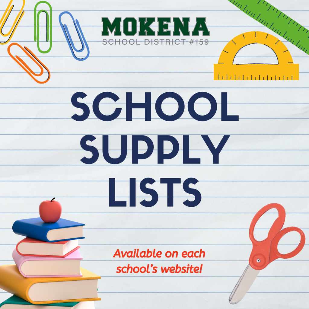 school supply lists graphic