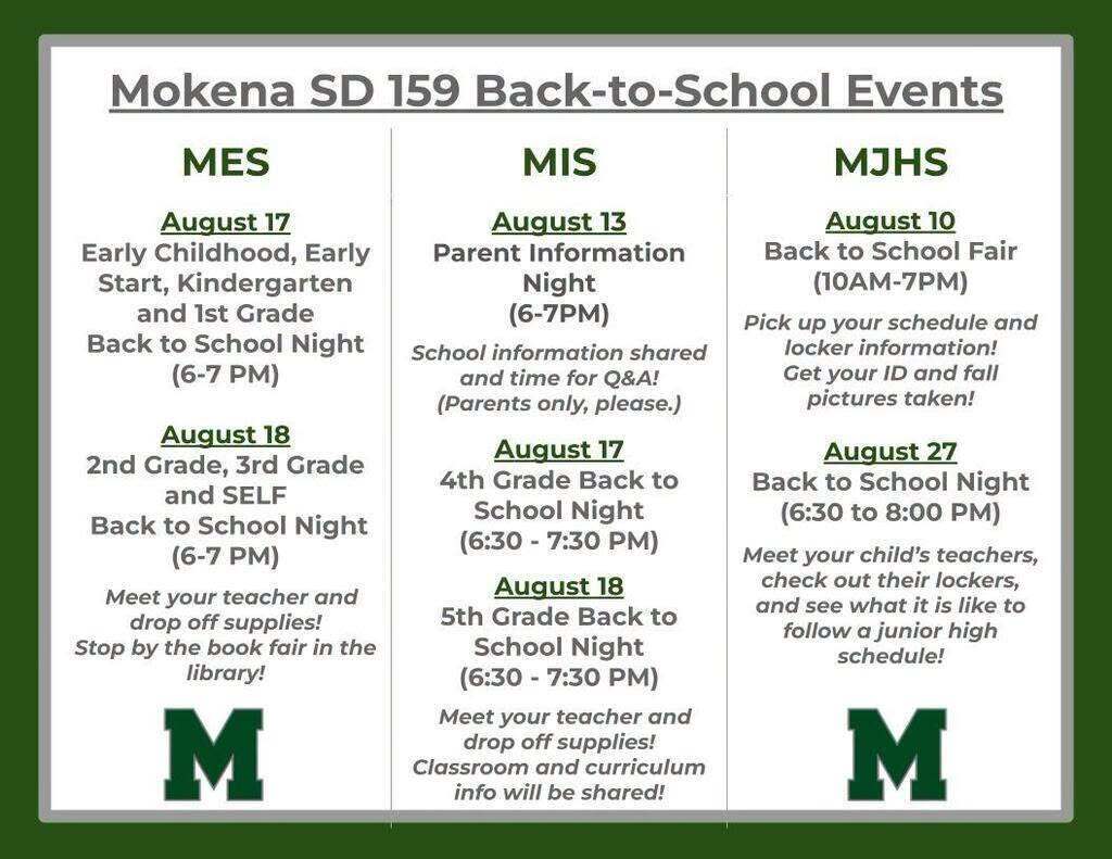 back to school nights