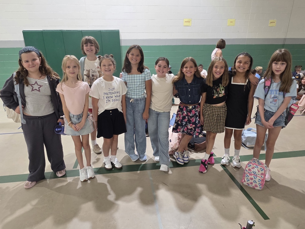 students on the first day of school