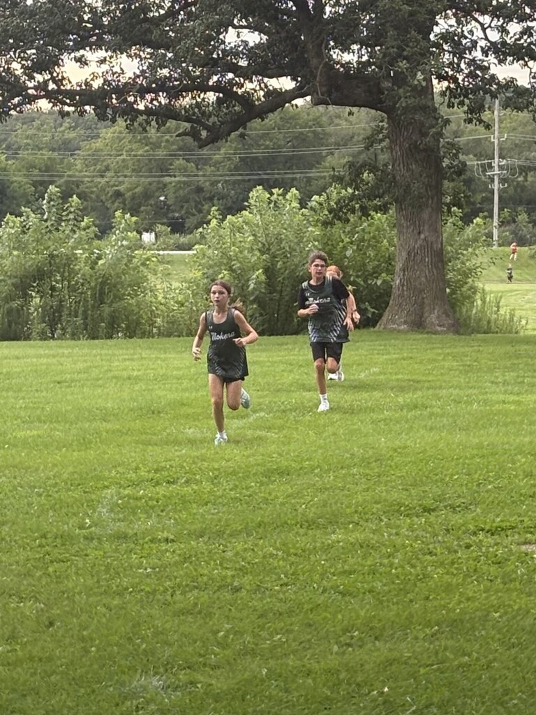 cross country runners in their first meet