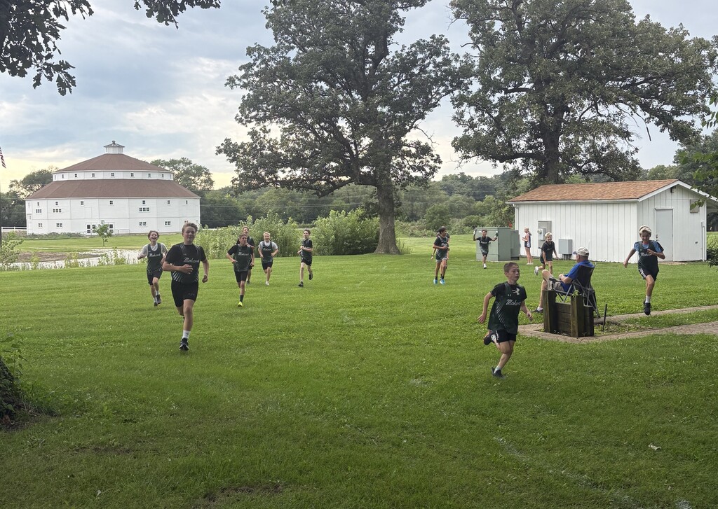 cross country runners in their first meet