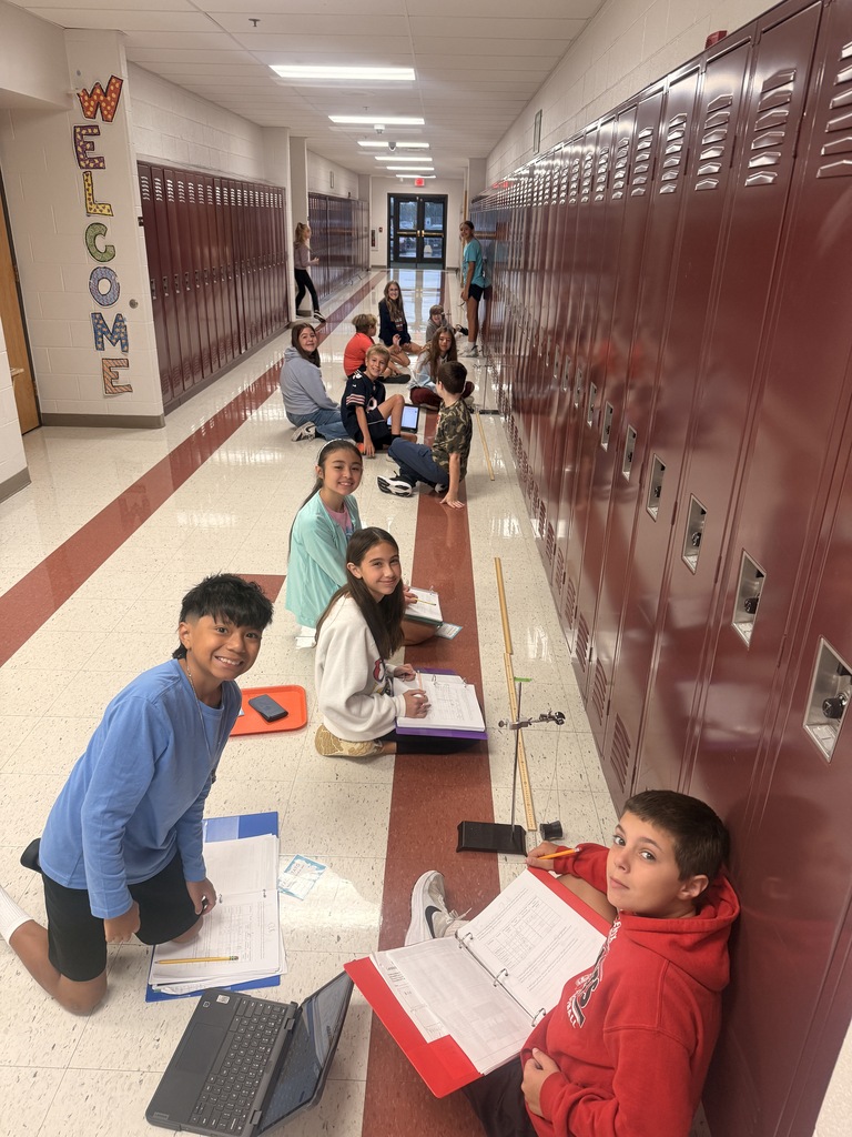 students calculating speed