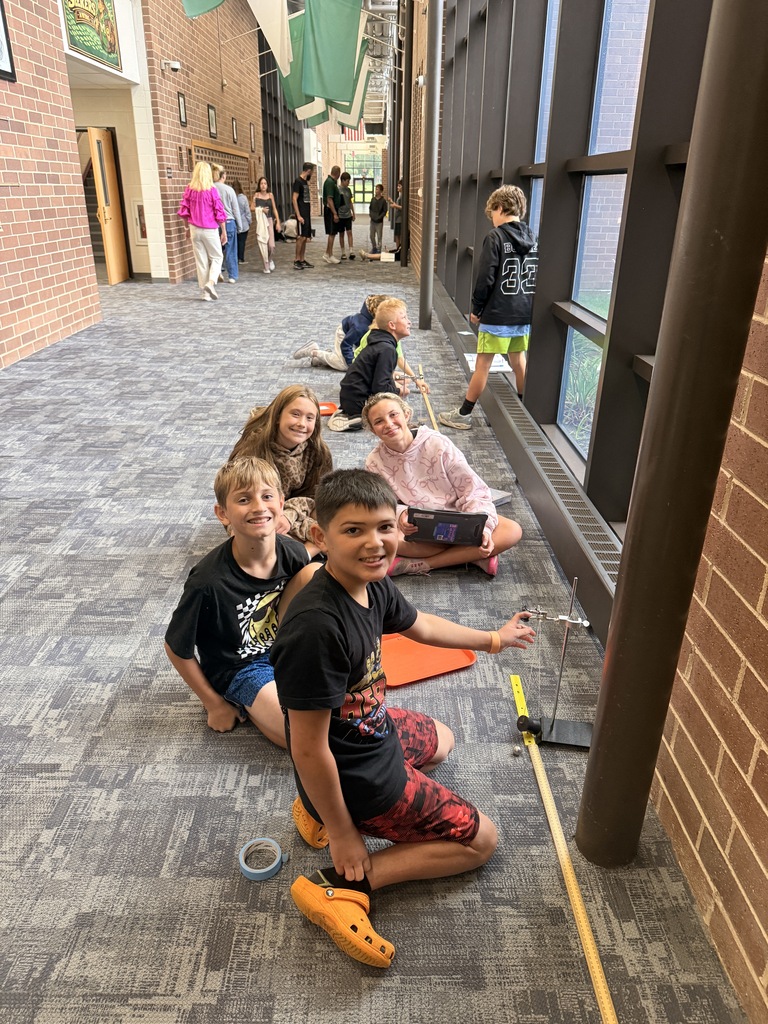 students calculating speed