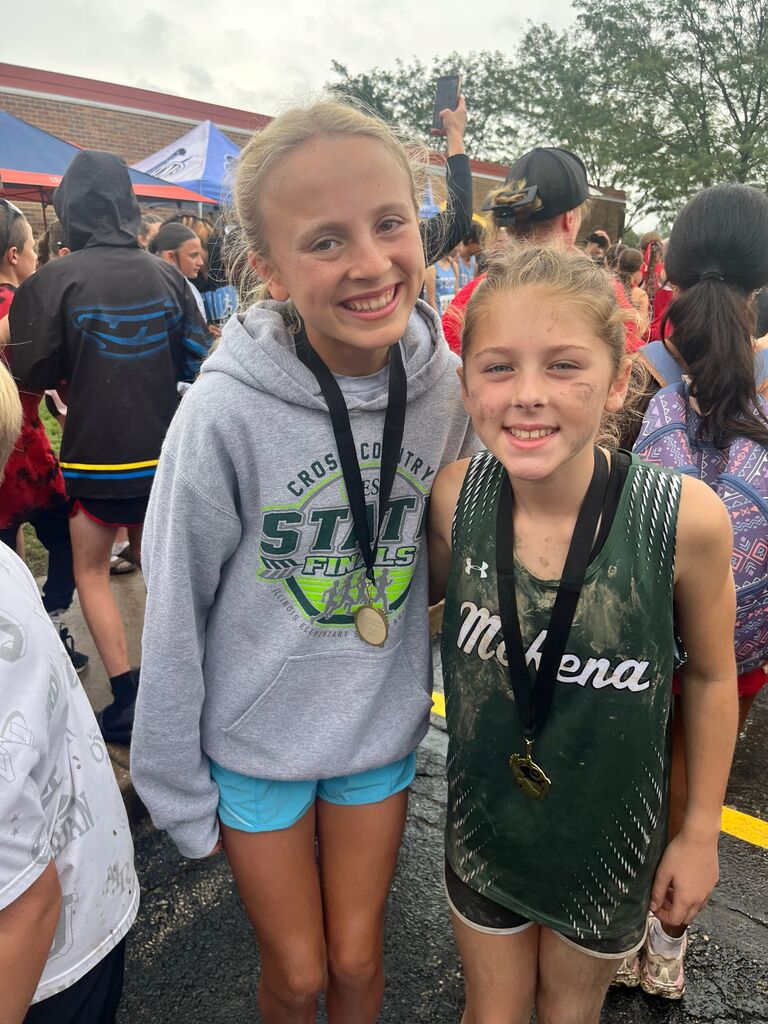 stella and sophie with medals