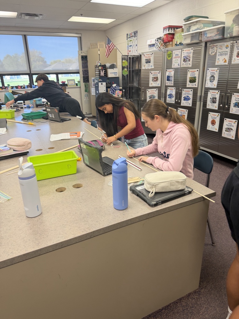 students building and designing a model house