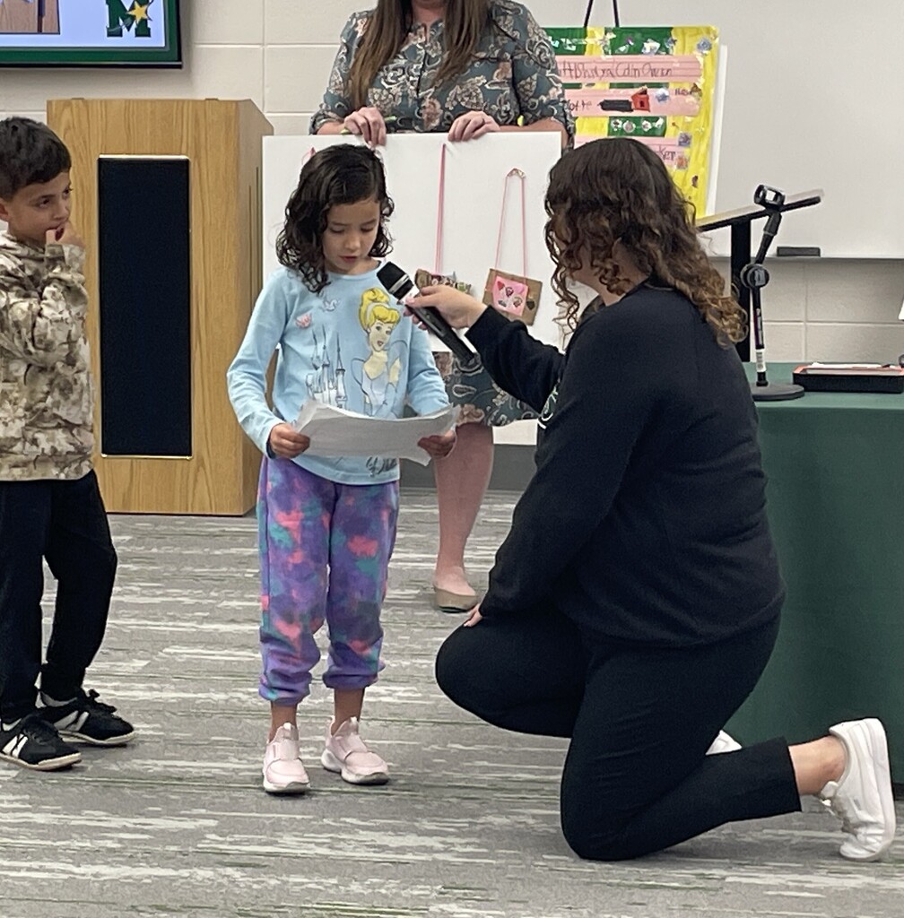 first grade students sharing their magnificient things