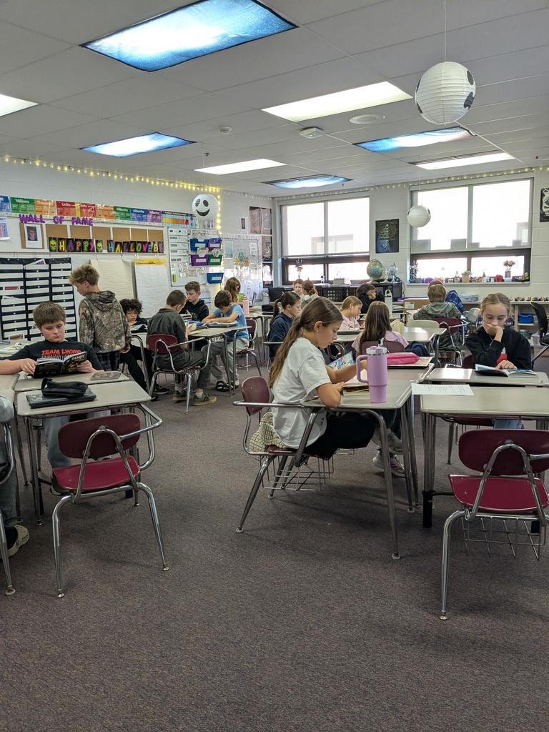 students reading books