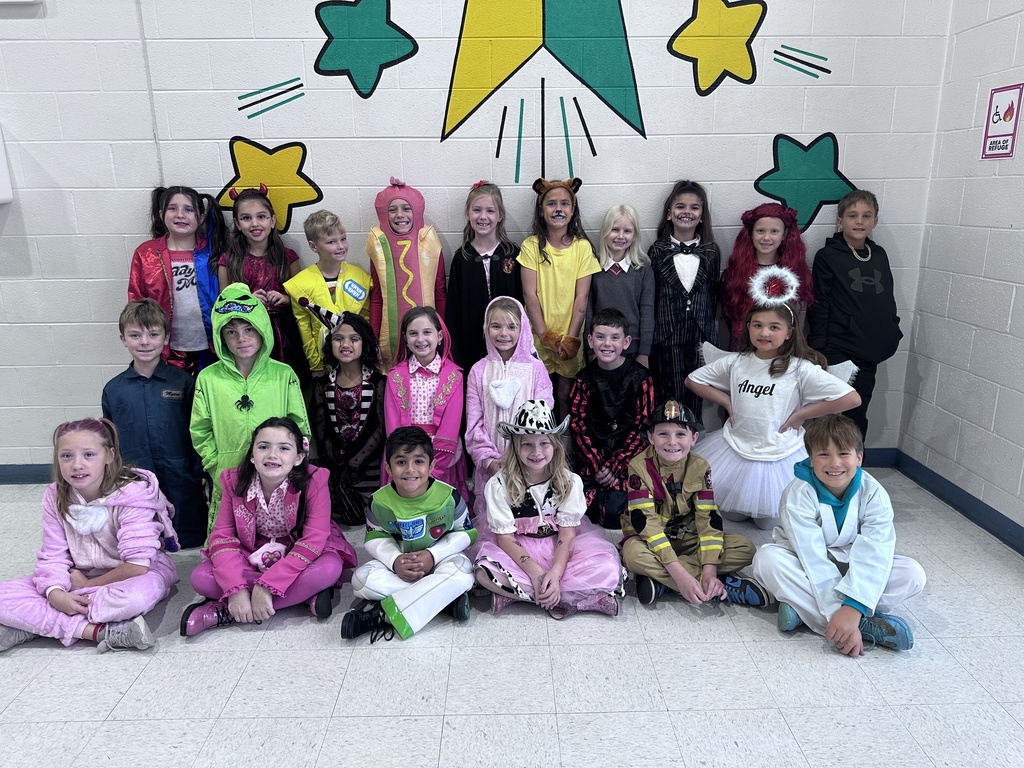 students and teachers wearing costumes