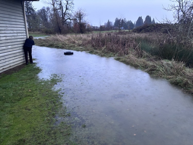 flooding at Molalla Elementary