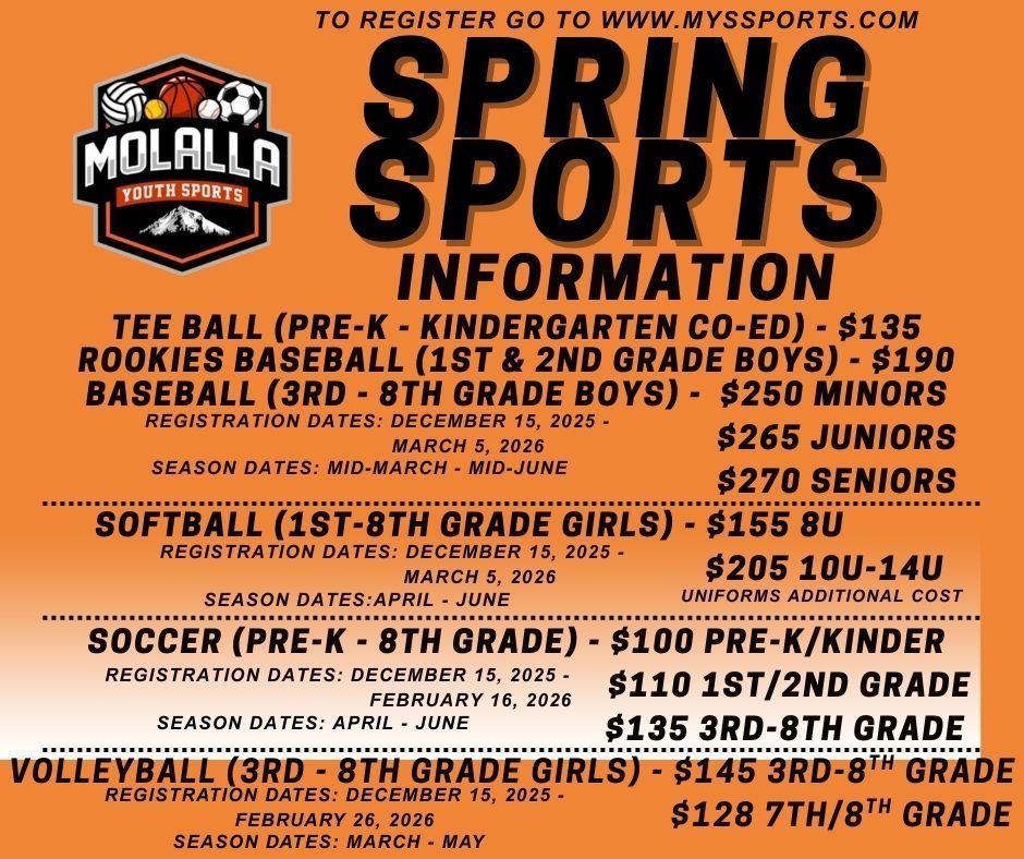 MYS Spring Sports Sign Ups