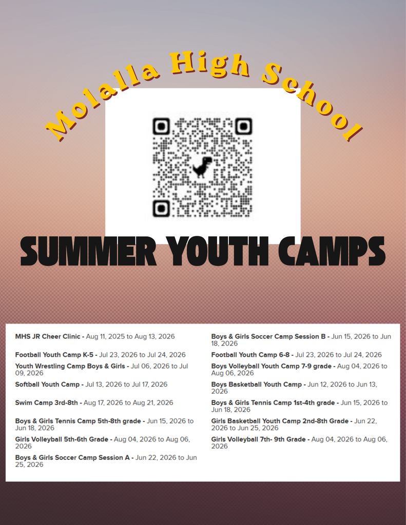 Molalla High School Summer Youth Camps 2026