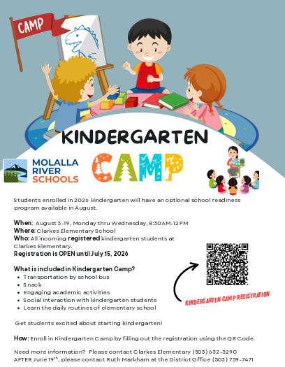 Kindergarten Camp Flyer