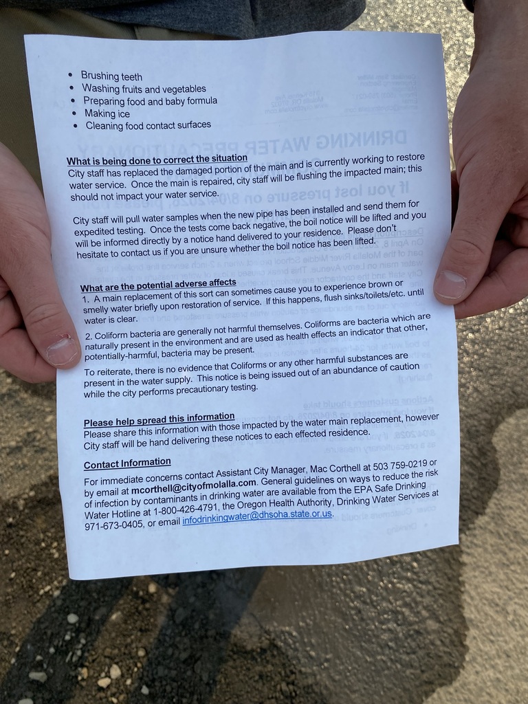 Page 2 Boil Water Notice