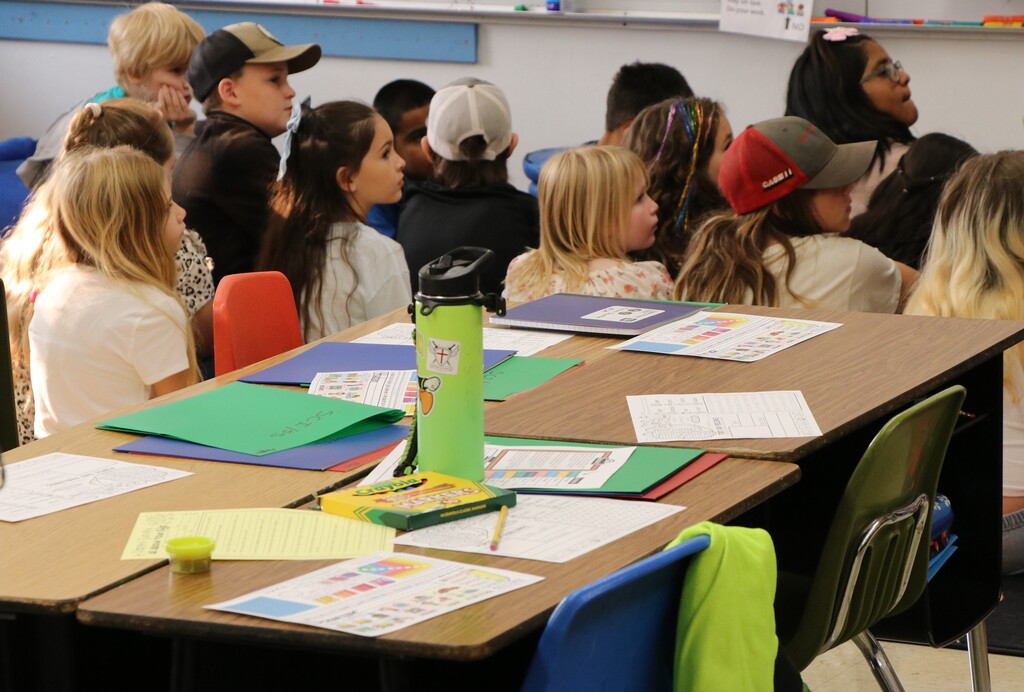 Rural Dell Students in Mrs. Wilson's class first day