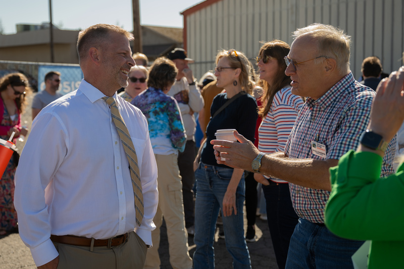Principal Dalton and Board Chair Loughridge