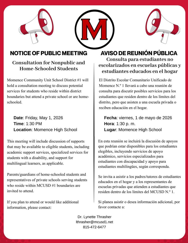 Notice of public meeting 